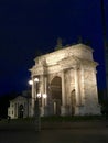 The Arch of Peace night, Milan