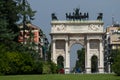 Arch of Peace in Sempione Park, Milan.