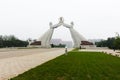 The Arch of Reunification in Pyongyang, North Korea Royalty Free Stock Photo