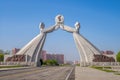 Arch of Reunification in pyongyang Royalty Free Stock Photo