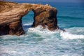 Arch in the rock. Beach Playa de Augas Santas