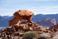 Arch Rock Formation in the Valley of Fire Royalty Free Stock Photo