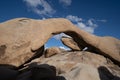 Arch Rock in Joshua Tree National Park in the late afternoon sunshine Royalty Free Stock Photo