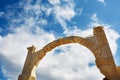 Arch The ruins of the ancient city of Ephesus against the blue sky on a sunny day