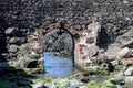 Arch in Sea Wall at Portpatrick Southern Scotland Royalty Free Stock Photo