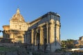 Arch of Septimius Severus at Roman forum, Rome Royalty Free Stock Photo