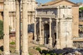 Arch of Septimius Severus in Roman Forum, Rome, Italy Royalty Free Stock Photo