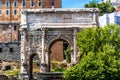 Arch of Septimius Severus in Roman Forum, Rome Royalty Free Stock Photo