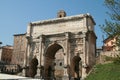 The Arch of Septimius Severus in Roman Forum, Rome, Italy Royalty Free Stock Photo