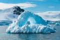 Arch shaped iceberg Antarctica Royalty Free Stock Photo