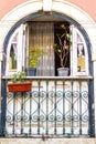 Arch shaped window in Lisbon