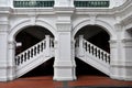 Arch, staircase, balustrade column