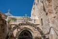 Arch at Station 9 on Way of the Cross near Coptic Patriarchate in Old City of Jerusalem.