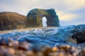 Arch of Steller. Massive stone arch Royalty Free Stock Photo