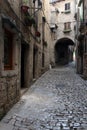 Arch on the stonepaved Garzotto street in Rovinj