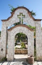 Traditional Mexican Cemetery Arch Entrance Royalty Free Stock Photo