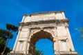 Arch of Titus located on the Velian Hill in Rome