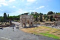 Arch of Titus from the Roman Coliseum Royalty Free Stock Photo