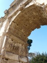 Arch of Titus at the Roman Forum in Rome, Italy Royalty Free Stock Photo