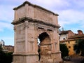 The Arch of Titus in Rome on the edge of the ancient Forum in Rome