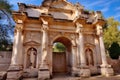 arch of titus in rome on a sunny day