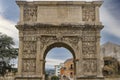 Arch of Trajan, ancient Roman triumphal arch, Benevento, Campania, Italy Royalty Free Stock Photo