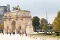 Arch Triumph Carousel. Royalty Free Stock Photo