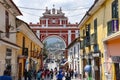 The Arch of Triumph in the city of Ayacucho, Peru