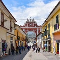 The Arch of Triumph in the city of Ayacucho, Peru