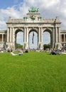 Arch of Triumph of the fiftieth, Brussels Royalty Free Stock Photo