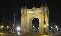 The Arch of Triumph by night, barcelona Royalty Free Stock Photo