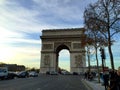 The arch of triumph in Paris,France