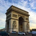 The arch of triumph in Paris,France