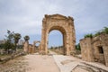 The arch of triumph. Roman remains in Tyre. Tyre is an ancient Phoenician city. Tyre, Lebanon Royalty Free Stock Photo