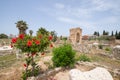 The arch of triumph. Roman remains in Tyre. Tyre is an ancient Phoenician city. Tyre, Lebanon Royalty Free Stock Photo