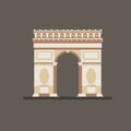 Arch of Triumph Vector Illustration Royalty Free Stock Photo