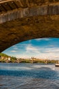 Arch view of historic Prague Castle Royalty Free Stock Photo