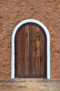 Arch wooden door