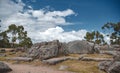 Archaelogical Qenqo. Strange and weird rock structures. Neighborhoods Cusco City. Royalty Free Stock Photo