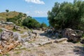 Archaeological area of Solunto,near Palermo, in Sicily