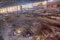 Archaeological excavation at Cueva Pintada museum at Galdar, Gran Canaria, Canary Islands, Spain