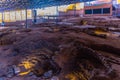 Archaeological excavation at Cueva Pintada museum at Galdar, Gran Canaria, Canary Islands, Spain