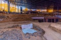 Archaeological excavation at Cueva Pintada museum at Galdar, Gran Canaria, Canary Islands, Spain