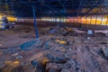 Archaeological excavation at Cueva Pintada museum at Galdar, Gran Canaria, Canary Islands, Spain