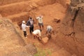 Archaeological excavation group