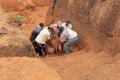 Archaeological excavation group