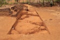 Archaeological excavation trench