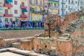 Archaeological excavations of palace of Roman Emperor Galerius, Thessaloniki, Greece Royalty Free Stock Photo