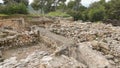 Archaeological excavations and ruins of the ancient roman- and talmudic-era city of Zippori, is located in Lower Galilee, Israel Royalty Free Stock Photo