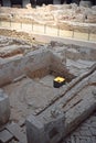 Archaeological remains of the medieval era El Borne in Barcelona